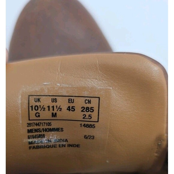 Clarks Collection Mens 11.5 M Brown Leather Cap Toe Oxfords Dress Comfort Shoes main image 3